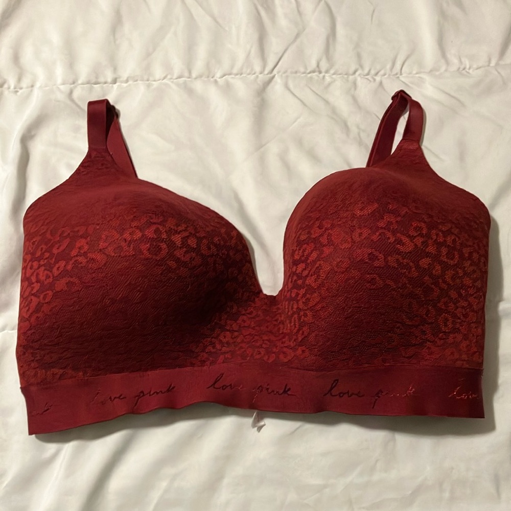 PINK Victoria's Secret Red Wireless Bra